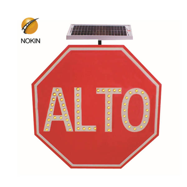 high quality solar street signs wholesale for safety warning